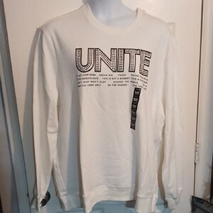 Sean John White Graphic Sweatshirt Sz. 3XL